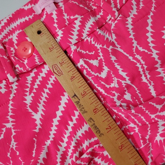 Lilly Pulitzer Women Capri Pants Size 6 Cotton Stretch Pink Preppy Beachy - Picture 12 of 15